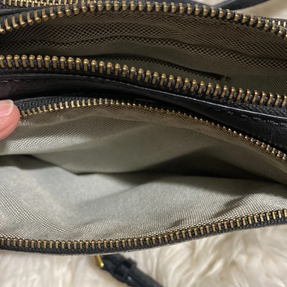 Fossil Campbell Crossbody‎ in Black Stripe